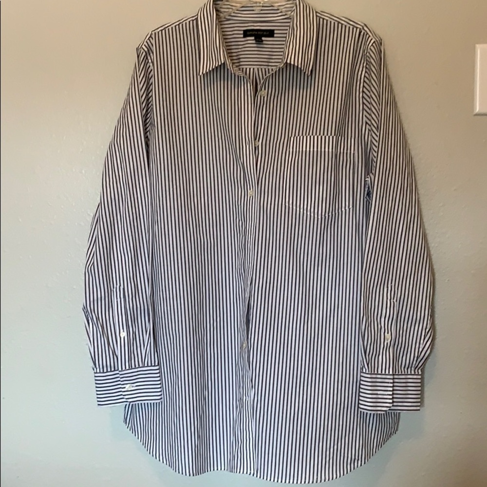 Banana Republic Striped Button Down